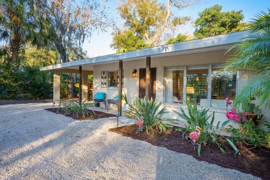 Beautiful Glam Mid-Century 1 Block From Sarasota Bay With Firepit Villa Eksteriør bilde